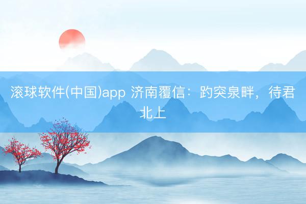 滚球软件(中国)app 济南覆信：趵突泉畔，待君北上