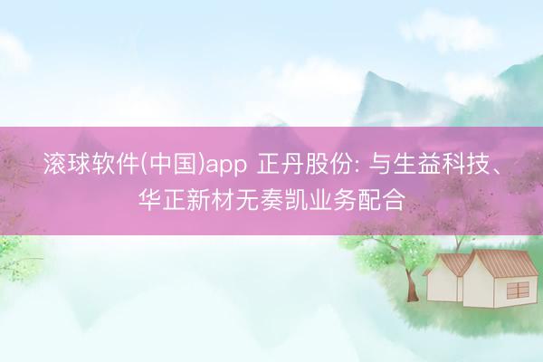 滚球软件(中国)app 正丹股份: 与生益科技、华正新材无奏凯业务配合
