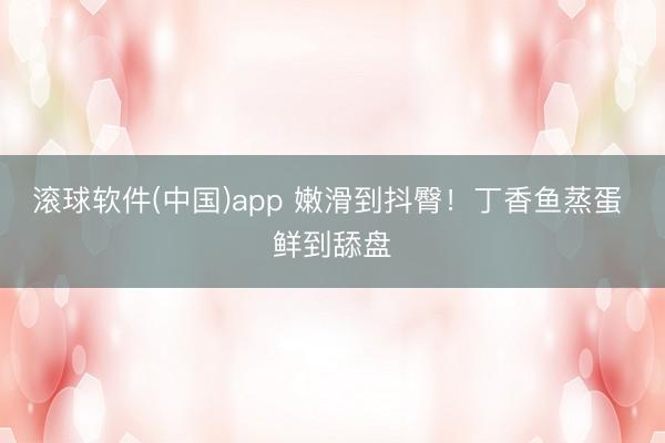 滚球软件(中国)app 嫩滑到抖臀！丁香鱼蒸蛋 鲜到舔盘