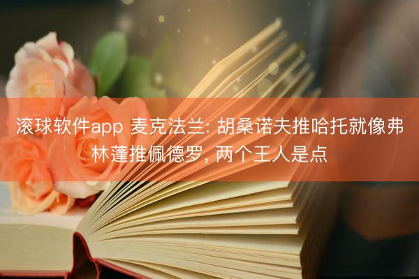 滚球软件app 麦克法兰: 胡桑诺夫推哈托就像弗林蓬推佩德罗， 两个王人是点