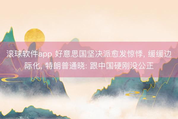 滚球软件app 好意思国坚决派愈发惊悸， 缓缓边际化， 特朗普通晓: 跟中国硬刚没公正