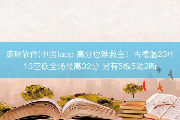 滚球软件(中国)app 高分也难救主!古德温23中13空砍全场最高32分 另有5板5助2断