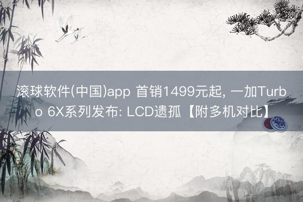 滚球软件(中国)app 首销1499元起， 一加Turbo 6X系列发布: LCD遗孤【附多机对比】