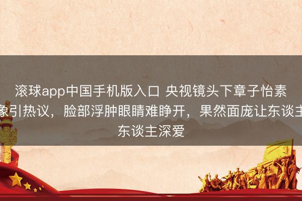 滚球app中国手机版入口 央视镜头下章子怡素颜气象引热议,脸部浮肿眼睛难睁开,果然面庞让东谈主深爱